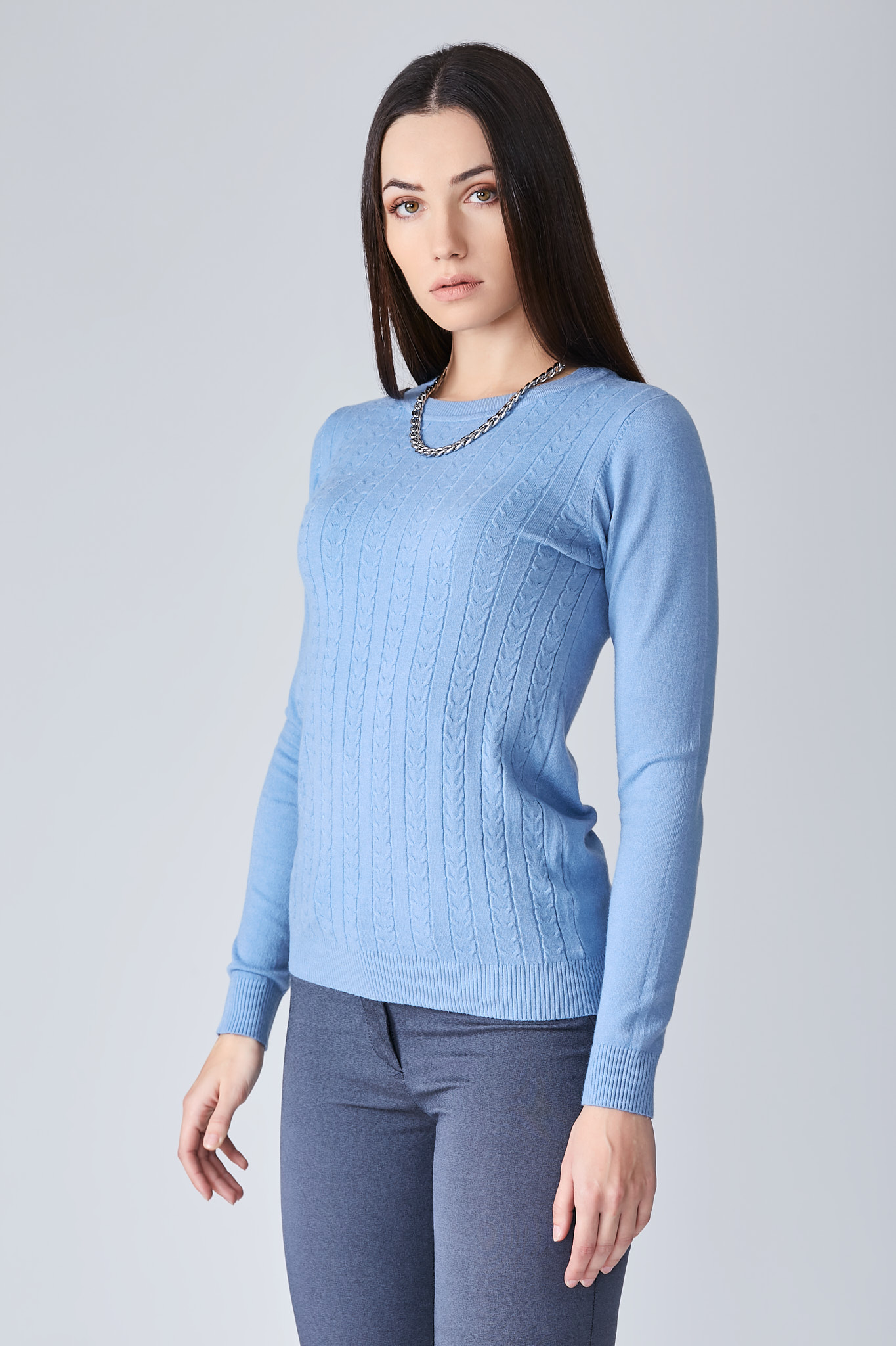 Μπλούζα Πλεκτή Λαιμόκοψη