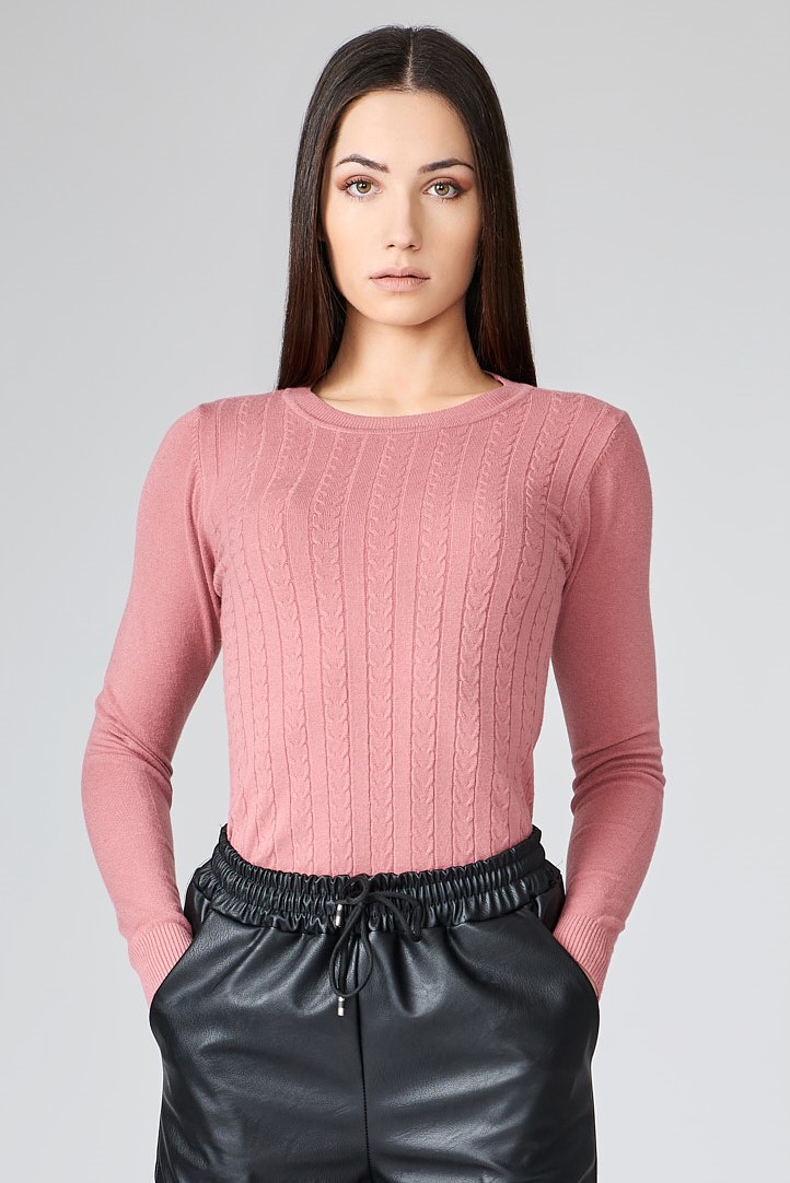 Μπλούζα Πλέκτη Λαιμόκοψη