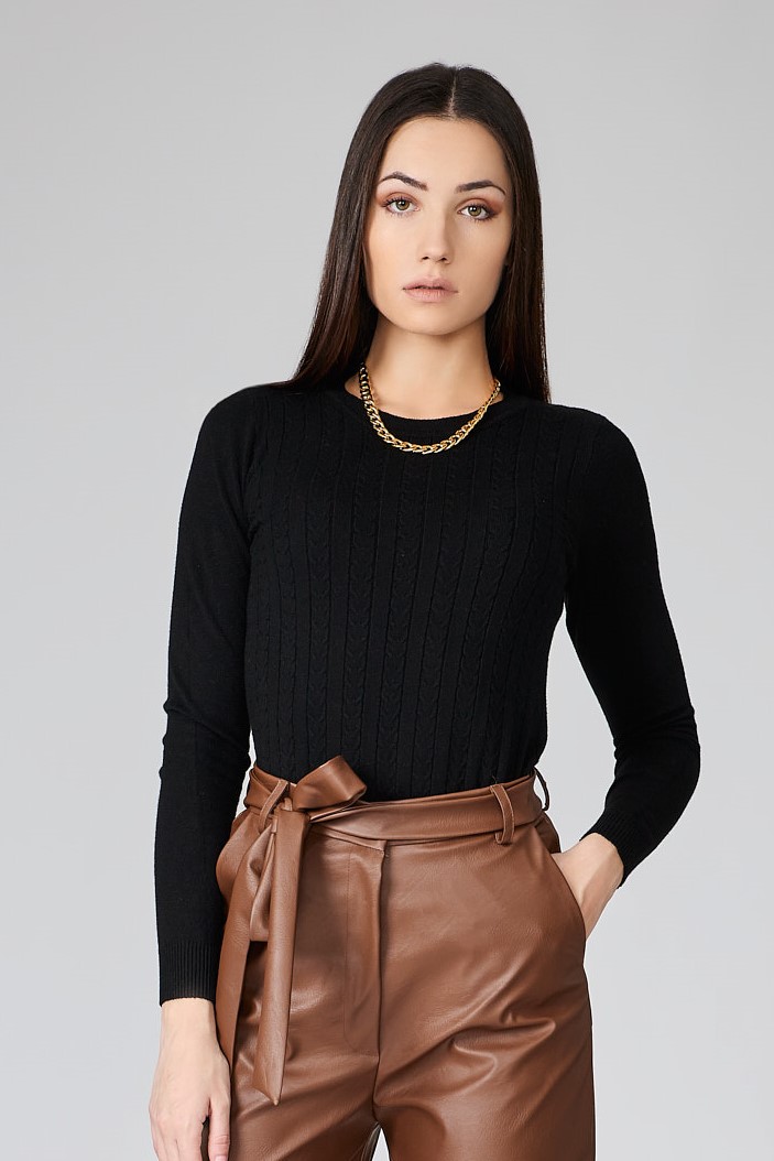 Μπλούζα Πλεκτή Λαιμόκοψη